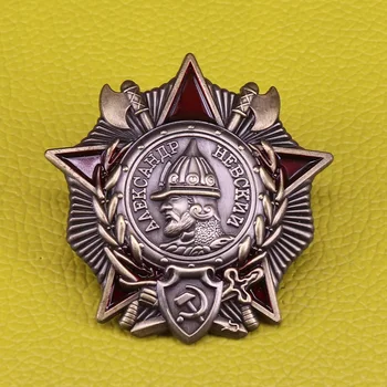 TSRS neviškio ordinas pin Sovietų medalis þenklelį garbės ww2 replika karinės sagė vyrų patriotas papuošalai dovana
