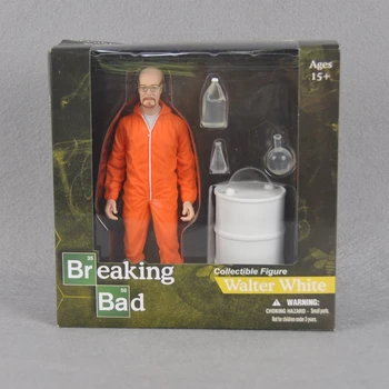 Dovanų dėžutė 28cm Breaking Bad Heizenbergo veiksmų skaičius, lėlės animacinių filmų PVC Walter white modelis žaislas d10