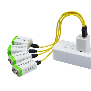 GTF 9V USB mokestis 1000mAh Baterija li-ion Įkraunama baterija, Micro USB Multimetras Mikrofonas, Nuotolinio Valdymo Žaislas