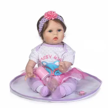 Mielas lėlės reborn Naujagimių Reborn Baby Lėlės Silikono Minkštas Kūdikių Lėlės Mergaitėms Princesė Vaikas Mados Bebe Atgimsta Lėlės accessories